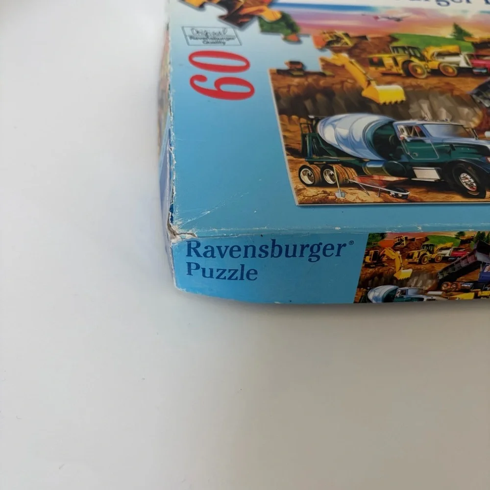 Ravensburger Construction Trucks Puzzle 60 Piece Vehicles Tractors Kids Toddler